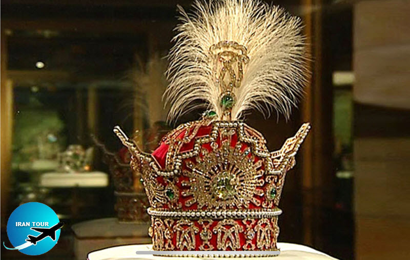 This crown is made of gold and silver and decorated with diamonds, emeralds, sapphires and pearls