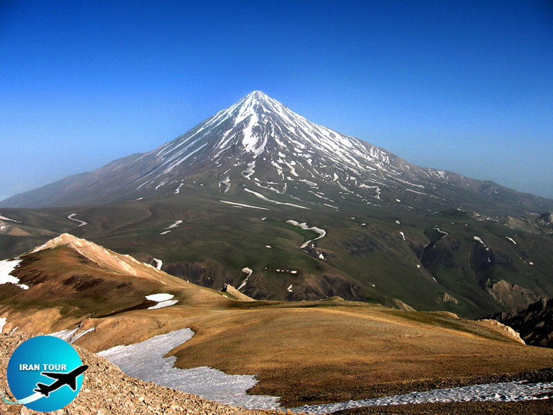 The largest peak in Iran and one of the tallest in Asia