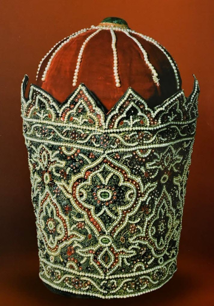 The hat of Abbas Mirza. in the shape of a crown