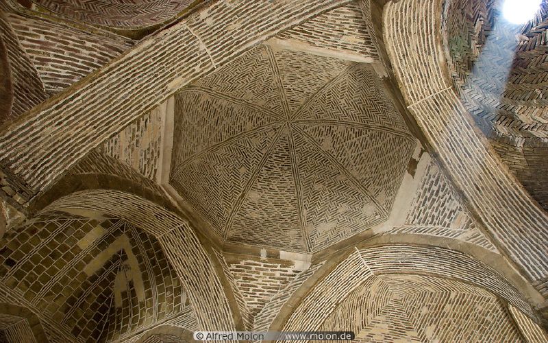 The Brickwork decoration of Atigh Great Mosque - Isfahan