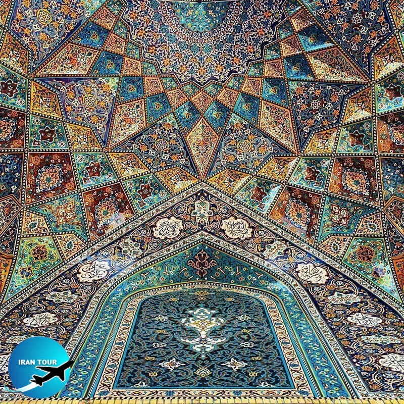 Agha_Bozorg_mosque_Kashan_Tile-work