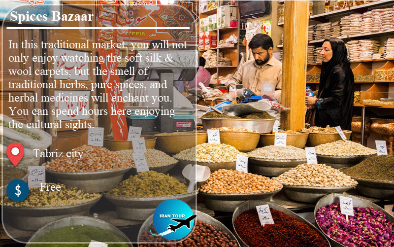 Tabriz traditional spices Bazaar