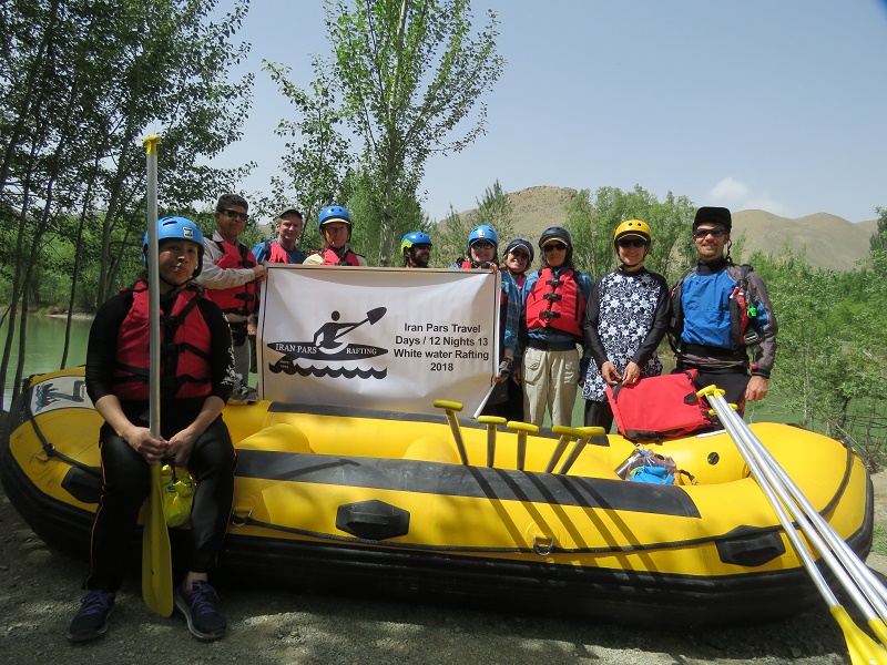 Rafting in different rivers of Iran