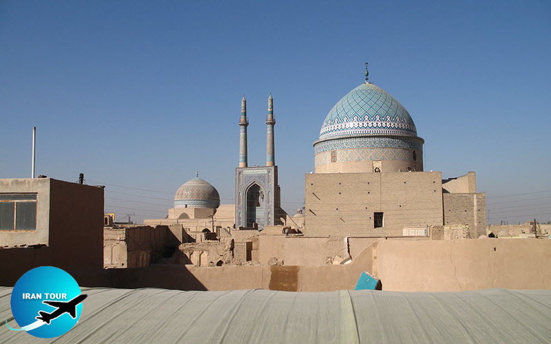 A view of Yazd and Jame mosque