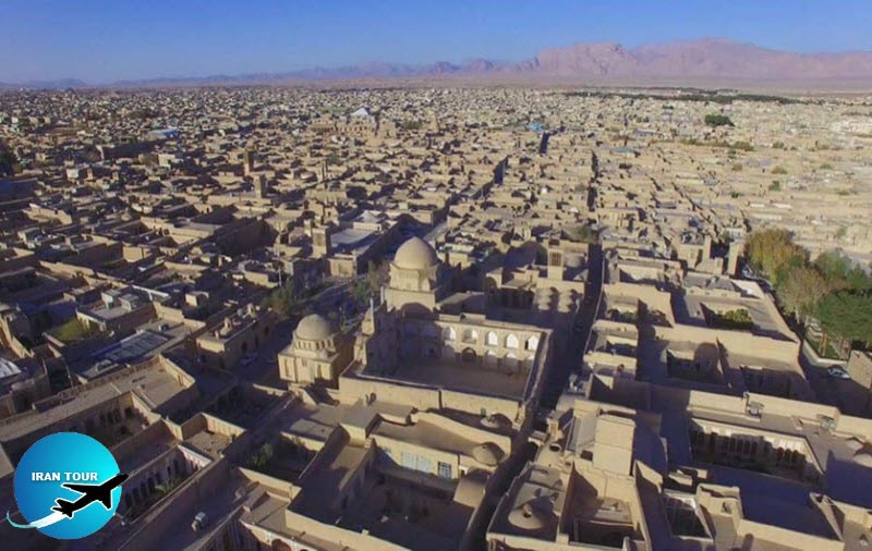 Aerial view of historic city of Yazd